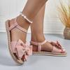 Fashion Women Anti-slip Trend Sandals 2025 New Summer Lightweight Sandals Fashion Beach Casual Slippers Outdoor Bow Tie Flat Shoes Home
