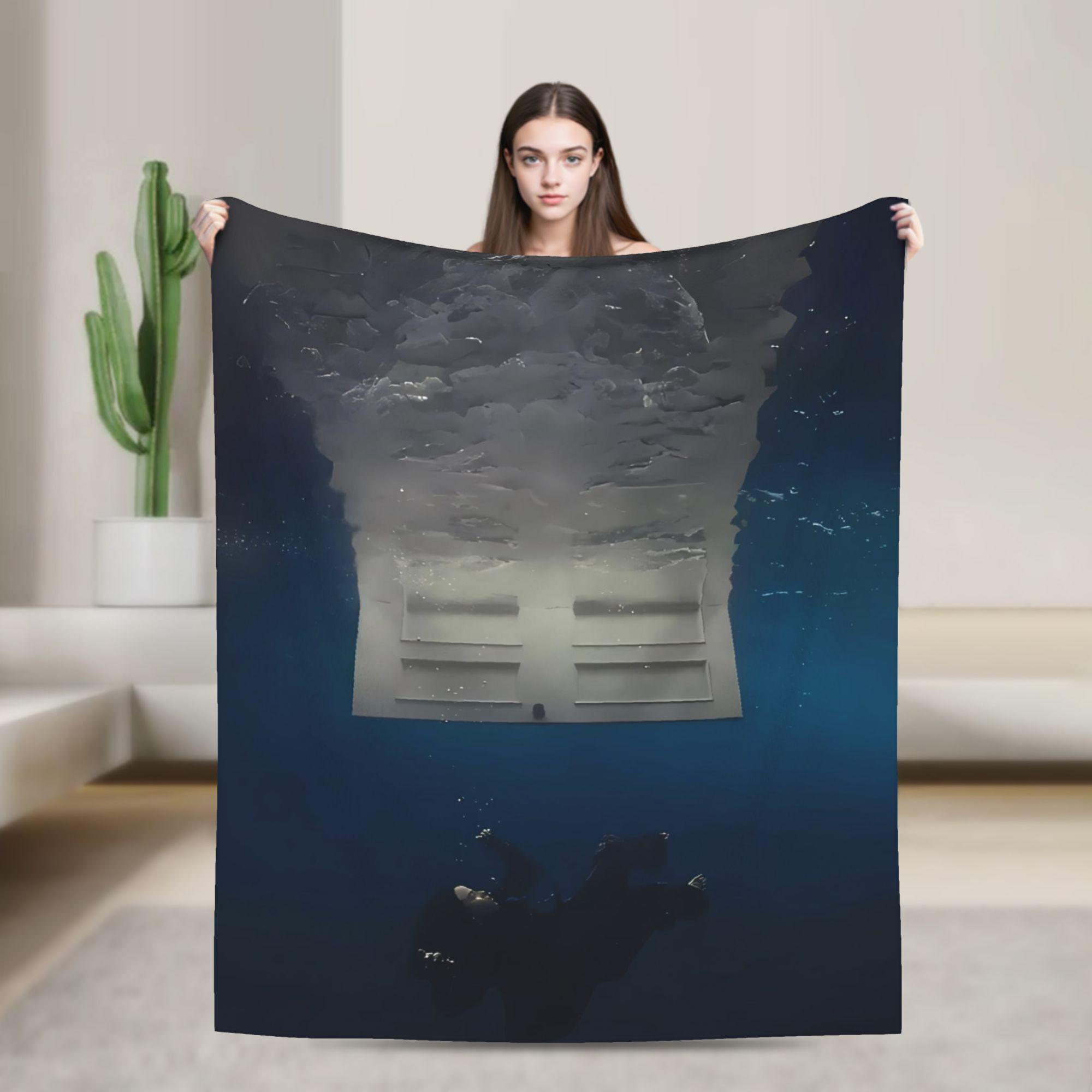 

Hit Me Hard and Soft 2025 E-eilishes Blanket Quality Super Soft Bedding Throws Winter Airplane Travel Outdoor Pattern Bedspread 40x50in