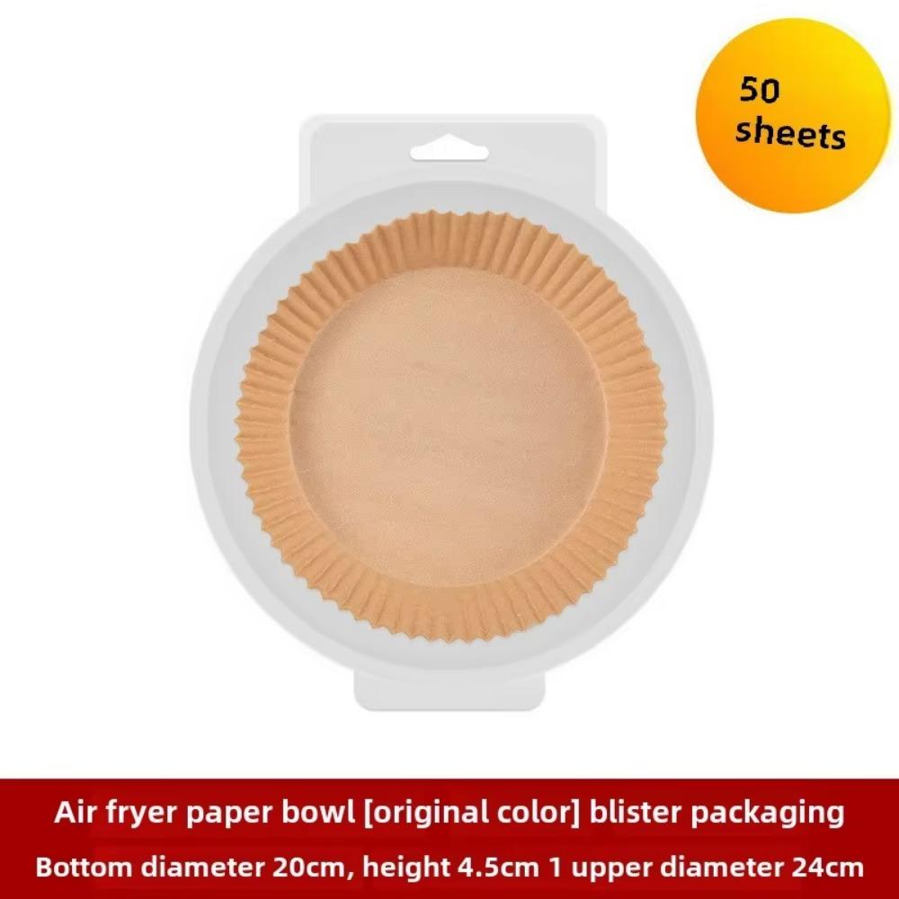 Air Fryer Papper Engångs Kök Bakning Airfryer Mat Oljesäker Non-Stick Mikrovågsugn Grillunderlägg Bakpapper Foder