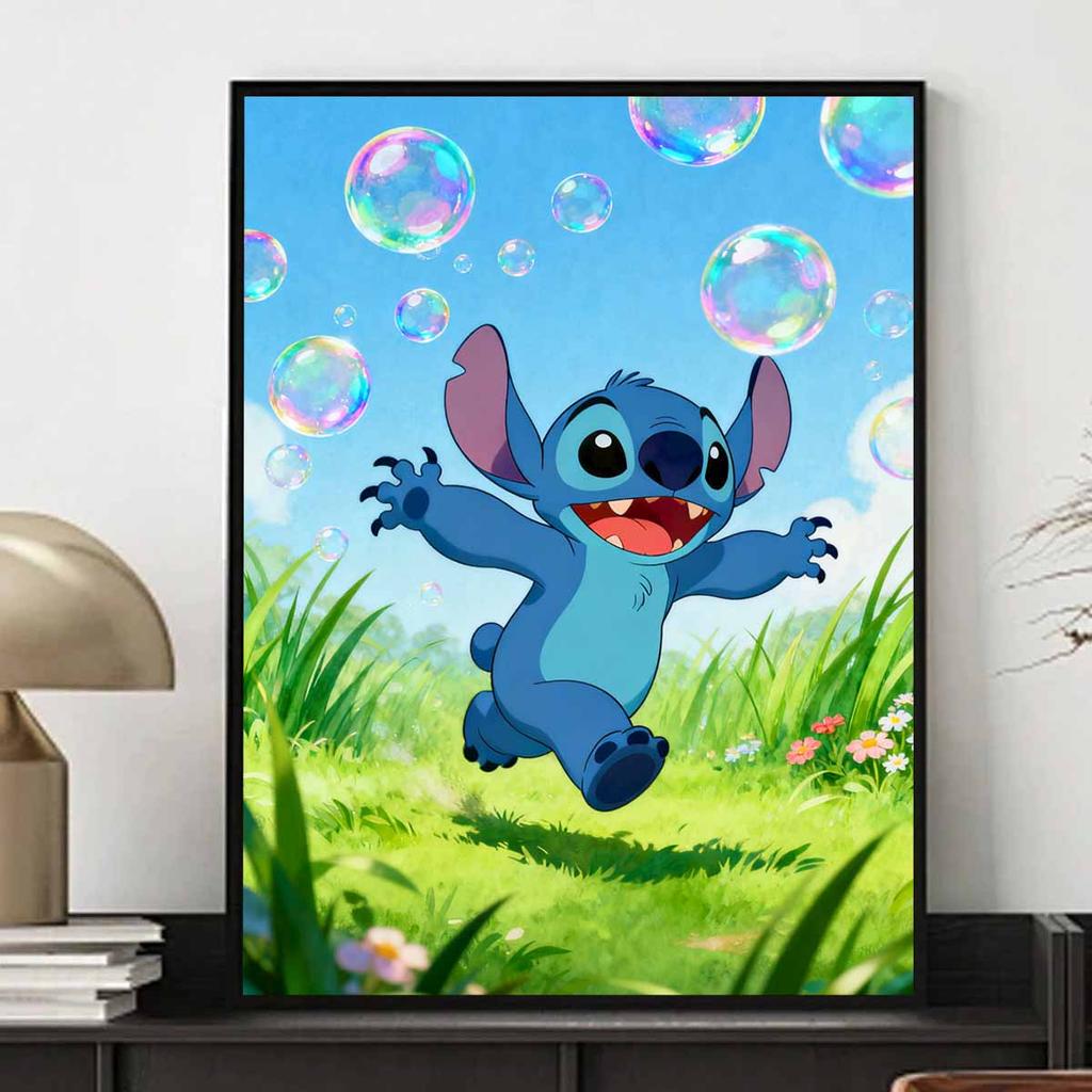 Disney Stitch bubble art painting kit 5D handmade diy diamond painting, home wall decoration