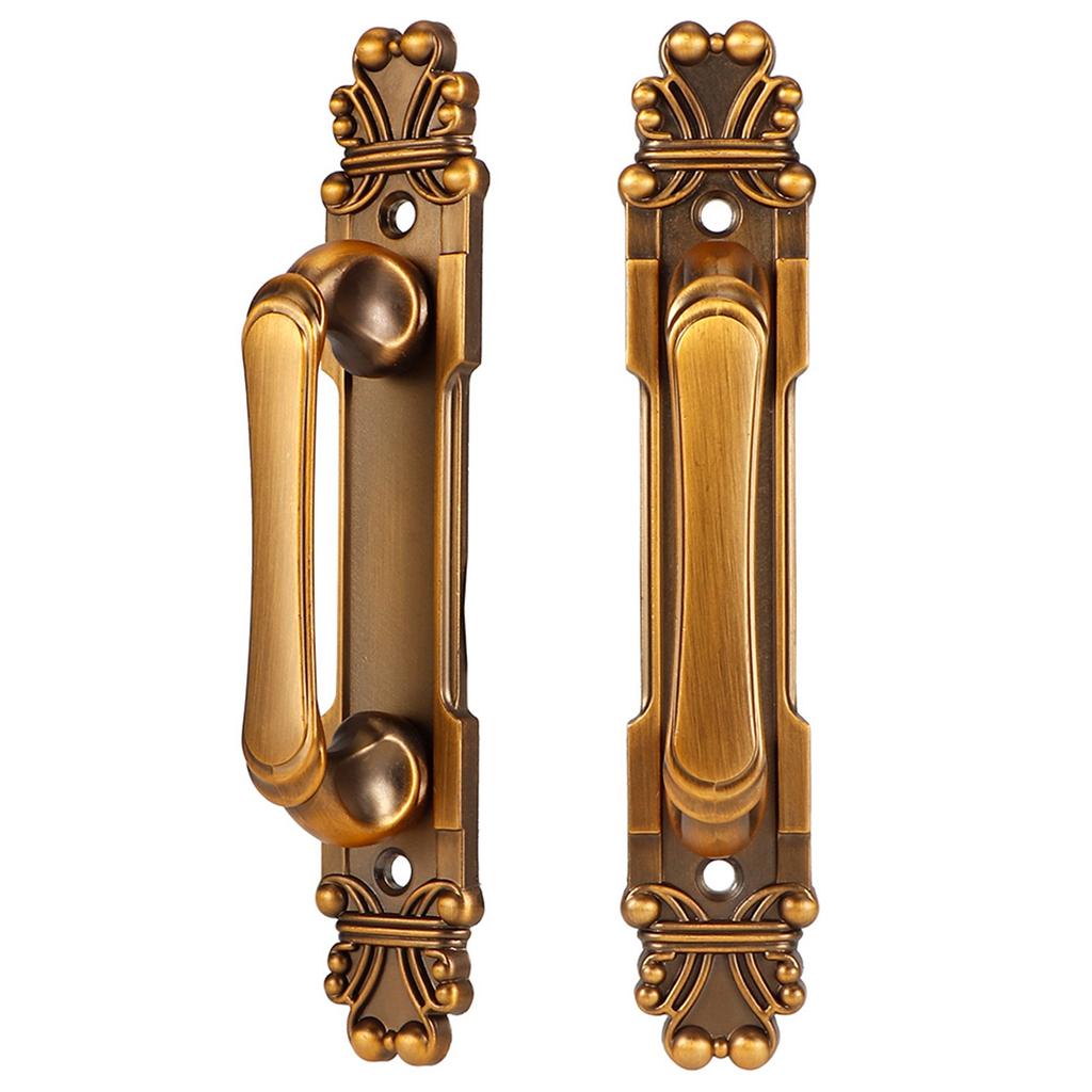 2Pcs Set European Style Antique Zinc Alloy Door Pull Handle Cabinet Hardware Accessory
