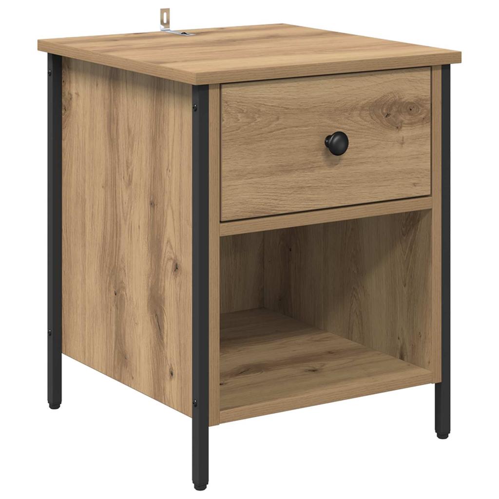 Artisan Oak Nightstand 40 x 42 x 50 cm Particleboard
