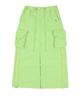 Lara Fox Cargo Long Skirt Lime Bp1Ws003