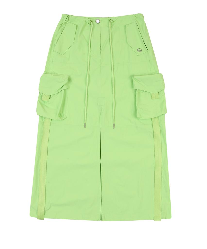 Lara Fox Cargo Long Skirt Lime Bp1Ws003