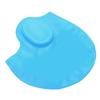 Waterproof Silicone Swimming Cap with Ear Protection 3D Strong Elasticity Long Hair Swimming Hat for AdultsLight Blue