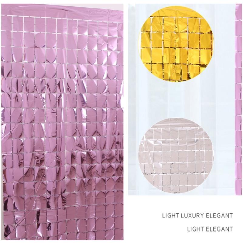 Party Background Curtain Sequin Backdrop Baby Shower Wedding Decor Glitter Wall Backdrop Curtain Birthday Party Curtain