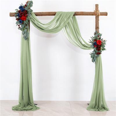 Wedding Arch Draping Fabric Veil Chiffon Beauty Gauze Wrinkle Resistant Outdoor Lawn Ceremony Backdrop Decoration Marriage