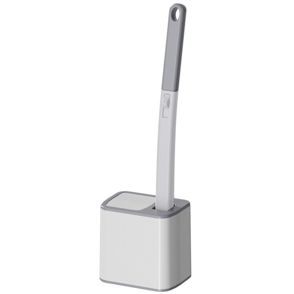 Replacement Head Cleaning Disposable Toilet Brush Wall Mounted Extended Handle Toilet Bowl Cleaner Auto Lid Opening Cleaner Pad