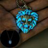Zinc Zinc Alloy Halloween Necklace Animal Hip Hop Neck Chains Noctilucent Luminous Pendant Necklace  Party