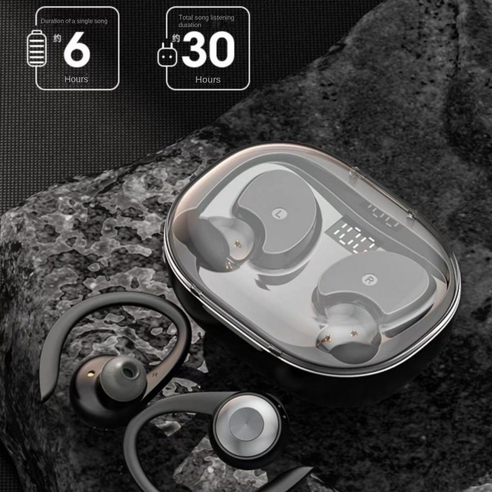 Ny Bluetooth-oppgradert versjon av kjørende Bluetooth-hodesett Ekte trådløs støyreduksjon og semi-i-øret sportshodesett