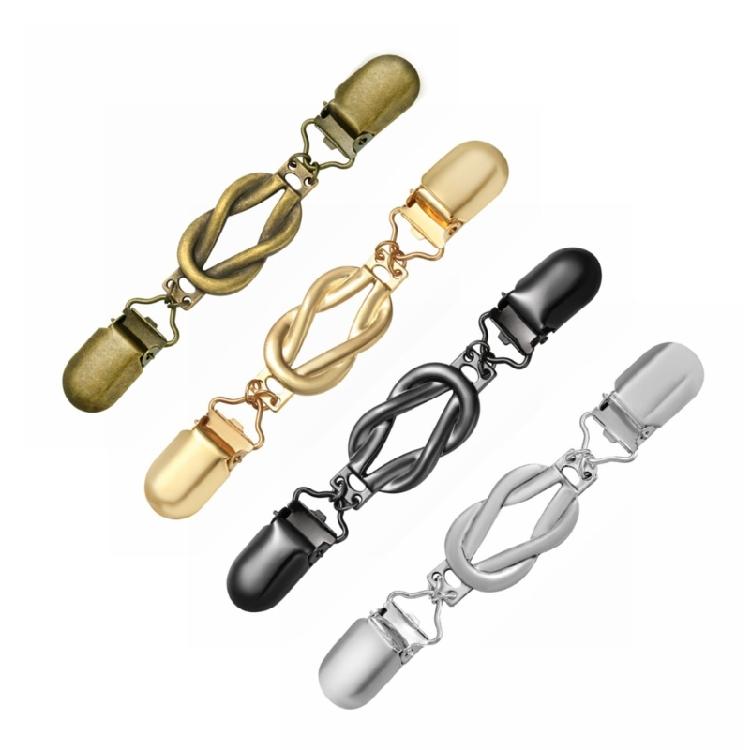 Value Pack Traditional Clothing Clamps Not Slip Top Stays For Formal Incidents Everyday 4.72 Foot Garment Fasteners