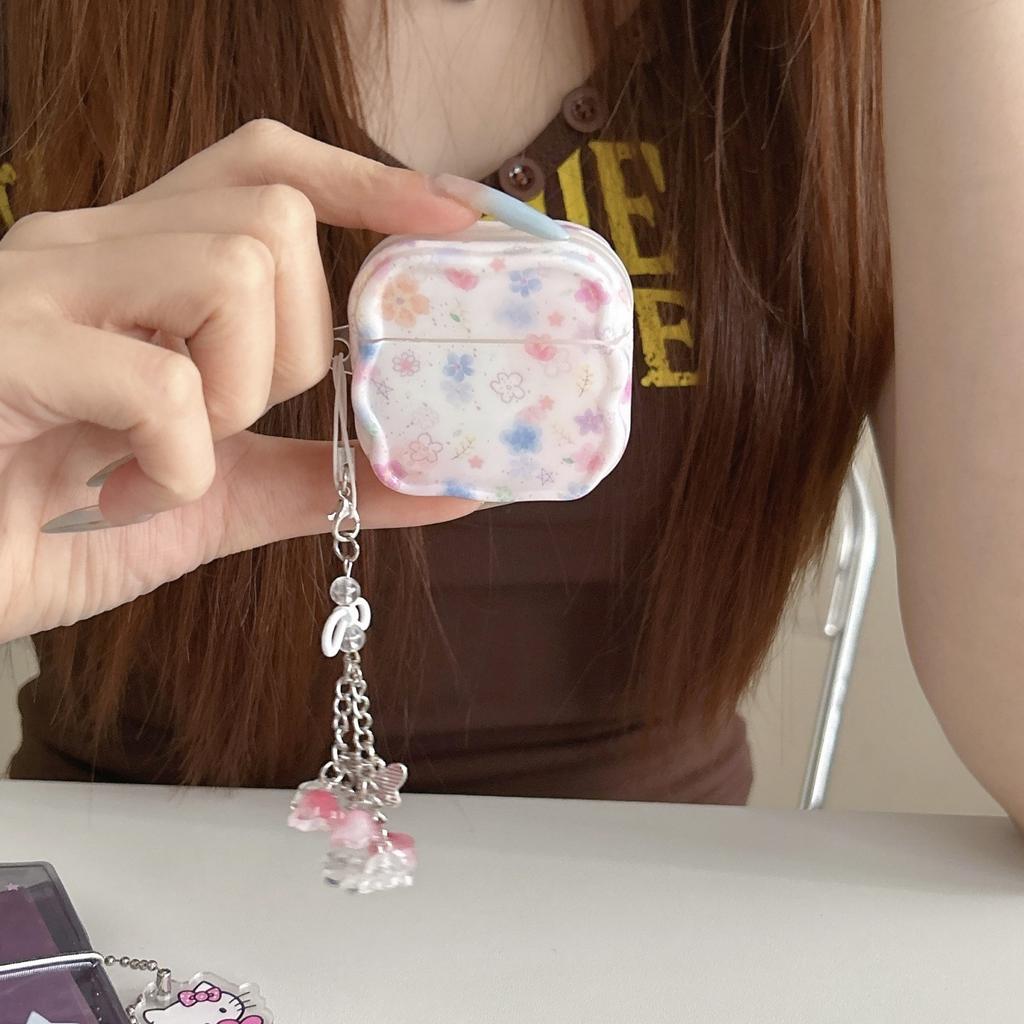 Color Flowers for AirPods 1 Protective Case Female Apple 1/1 Generation AirPods Pro1 Earphone Case Cute