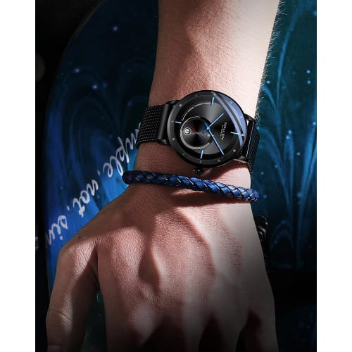 SOLLEN Herren Automatikuhr - Originales mechanisches Uhrwerk, Mineralglas, 30 m wasserdichtes Edelstahlgehäuse, Kalender & Leuchtzeiger, Minim