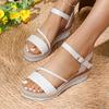 Fashion New Round Toe Flat Sole Comfortable Casual Shoes In Summer Fashion Causal Lightweight Open-toed Sandals for Women Women Sandals