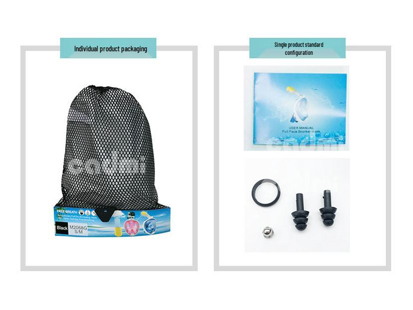 Hot Selling Adult Full Face Anti-Fog Silicone Snorkeling Mask