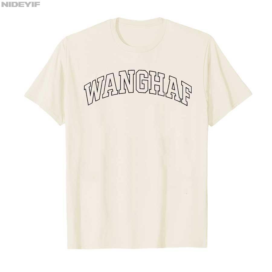 WANGHAF T-shirt For Men Women 100% Cotton T Shirts Short Sleeve Tops 0928-1