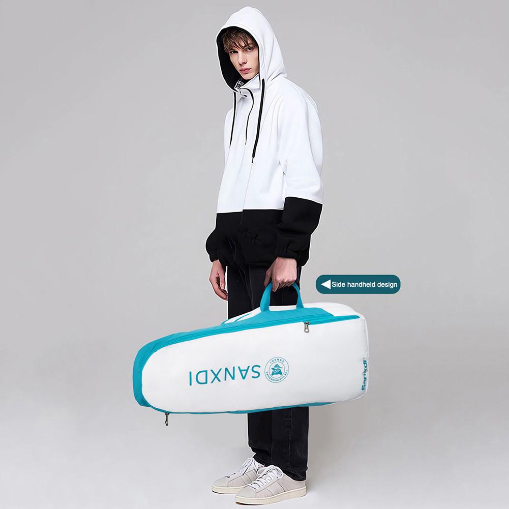 Squash Racquet Pouch Water Repellent Tennis Backpack Athletic Tennis Padel Squash Badminton Rackets Pouch Spacious Raquete Pouchs