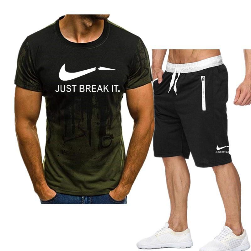 Short-sleeved Round Neck Same Sports 