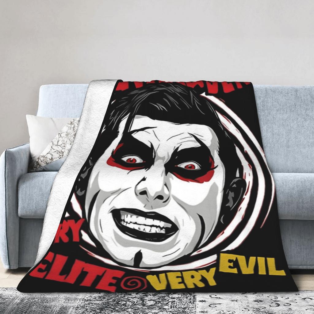 Danhausen Very Nice Very Evil Blanket Flannel Autumn  Multifunction Lightweight Throw Blanket for Bedding Bedroom Rug Piece