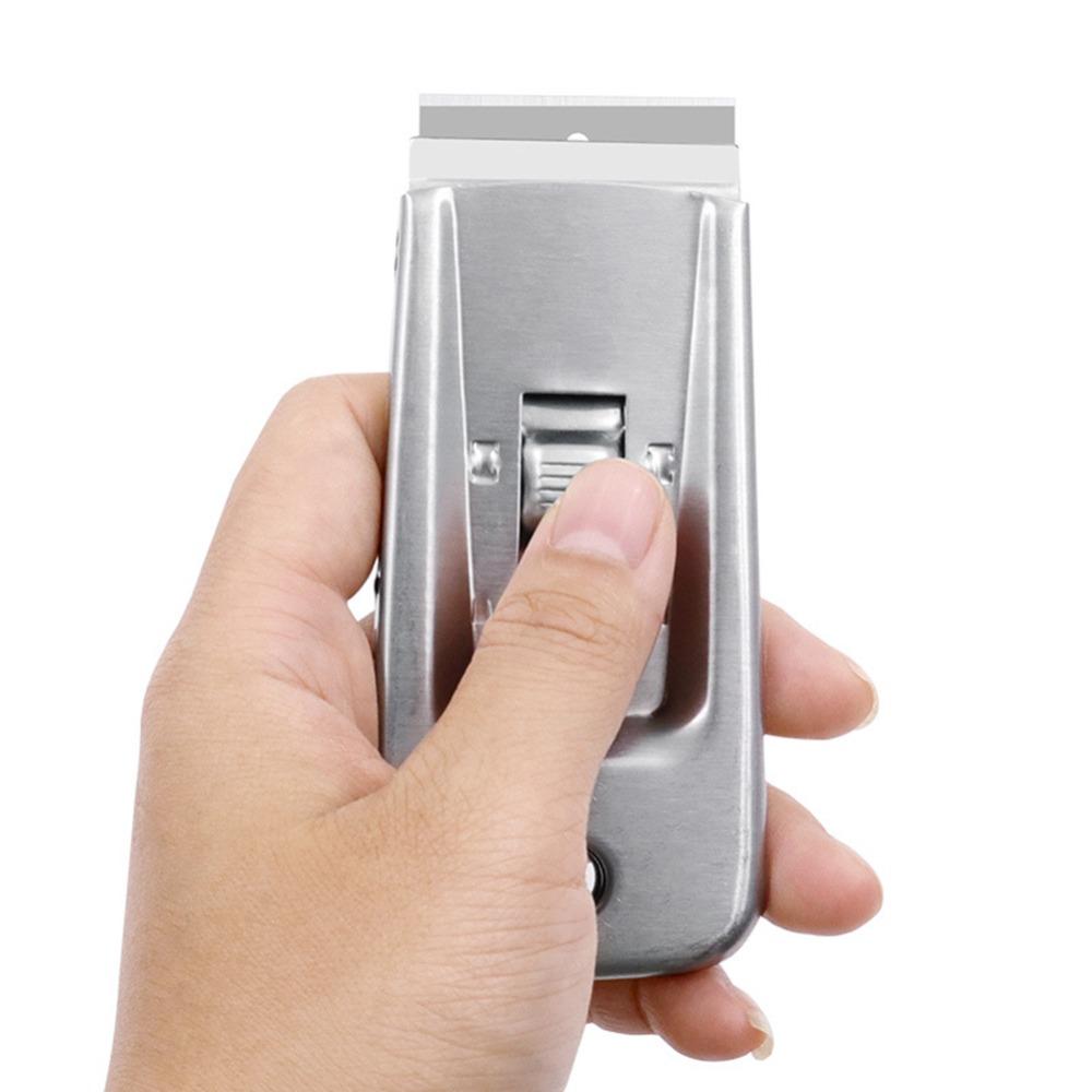 Single Edge Squeegee Stainless Steel Razor Scraper Multi-Purpose Scraper  Car Wrap Film