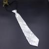 [Xiang Ru] One-touch Necktie, Can Be Put On In 5 Seconds, Plain, Approximately 8cm Wide, for Men, Women, Children, Boys, Girls, Sequined, Sparkly,