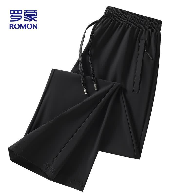 ROMON Men's Ice Silk Quick-Dry Casual Pants