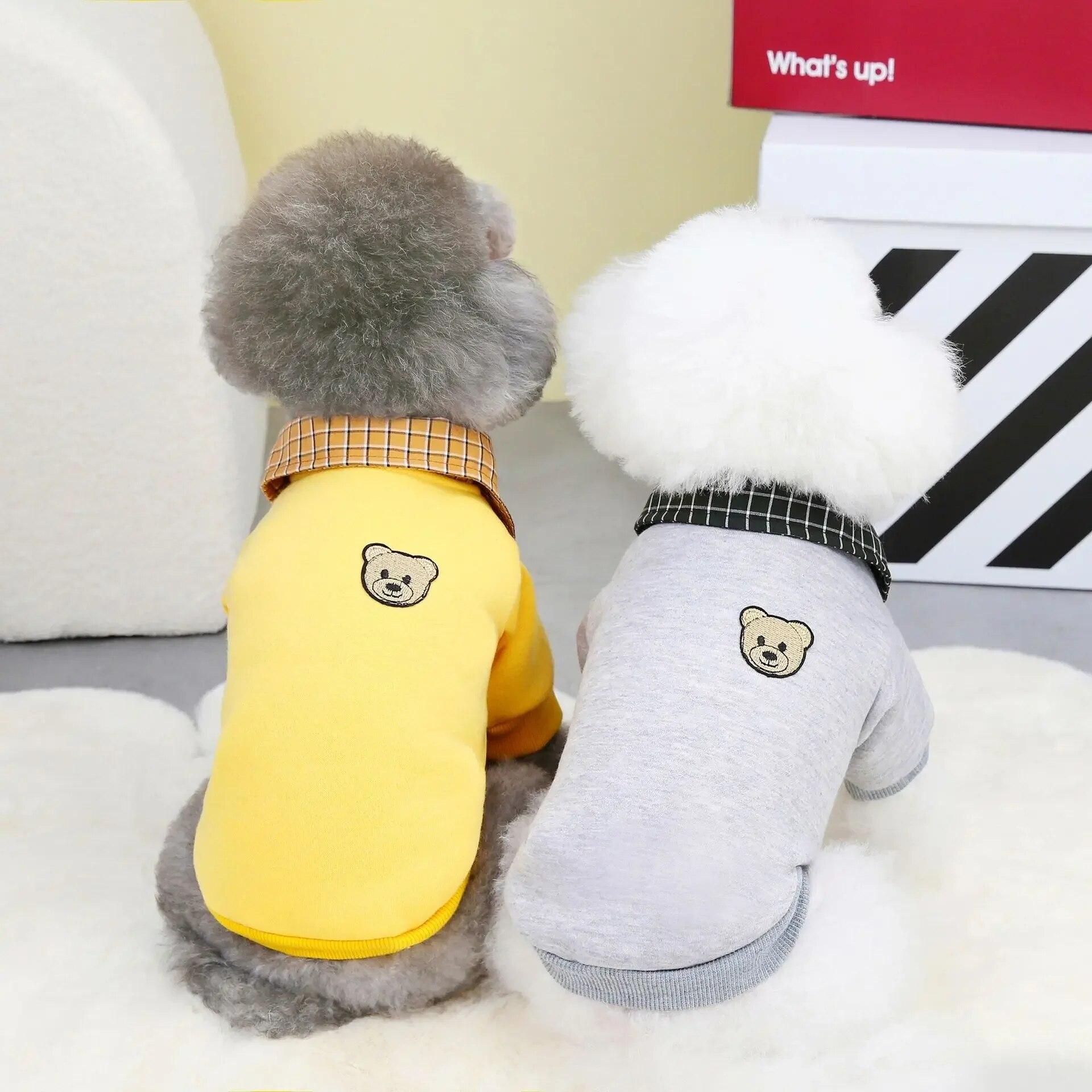 

Зимние теплые толстовки Revers Hund Kleidung niedlichen Haustier Kostüm Jacket für Welpen Katze Französisch Bulldogge Chihuahua kleine Hunde kleidung