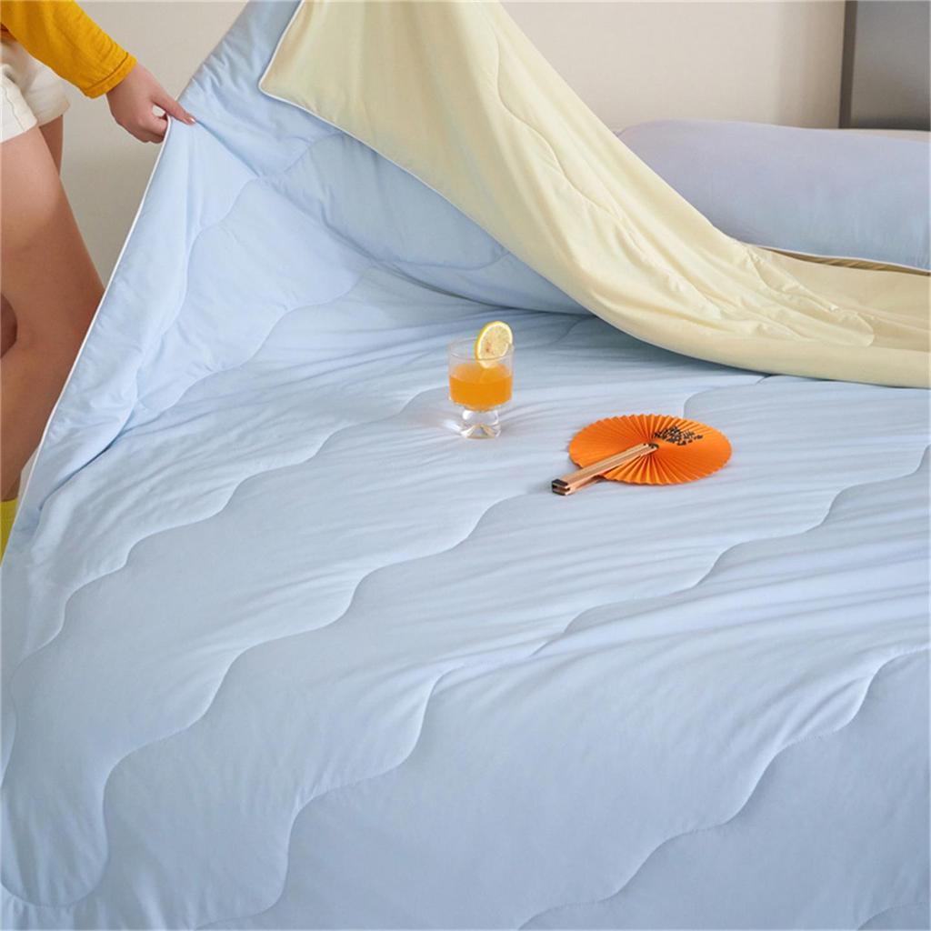 Class A Deep Sleep Cooling Quilt - Ice Silk Soy Fiber, Single/Double, Gift Box Set