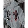 Herbst Herren Teufel Engel Aufdruck Weicher und Bequemer Hoodie Outdoor Straßenstil Kleidung