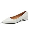 Nuove Scarpe Basse a Punta con Tacco Quadrato e Bocca Bassa in Pelle Piccola da Donna Eleganti e alla Moda Tacchi Alti Scarpe da Abito