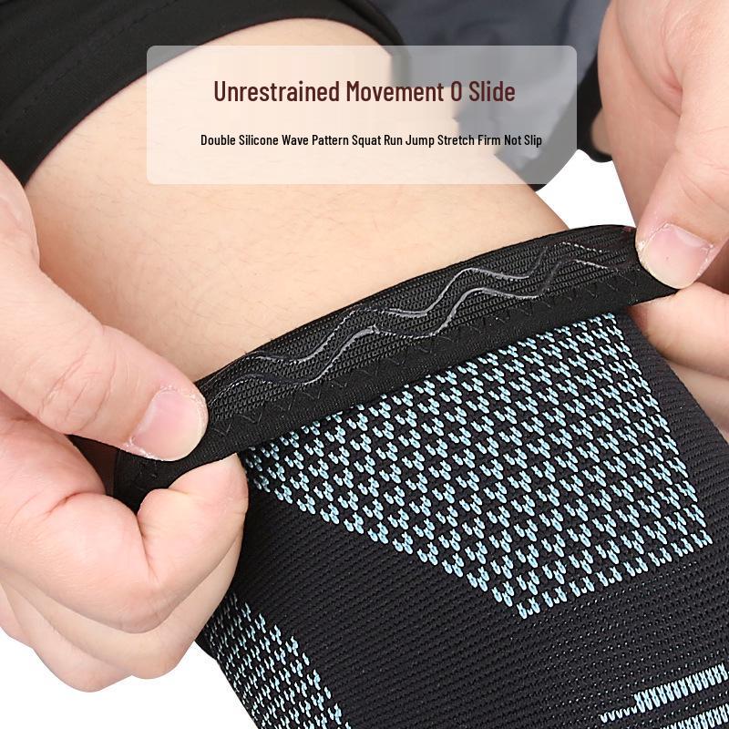 Breathable Knit Sports Knee Pads - Summer & Winter Protection for Running, Basketball, and Mountaineering
