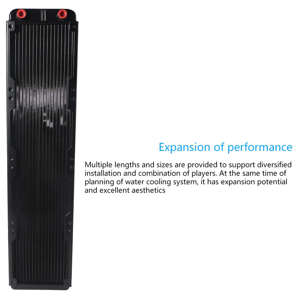 Aluminum Water Cooling Radiator 18 Tubes Heat Exchanger CPU Heatsink Cooler Fast Heat Dissipation for PC Computer