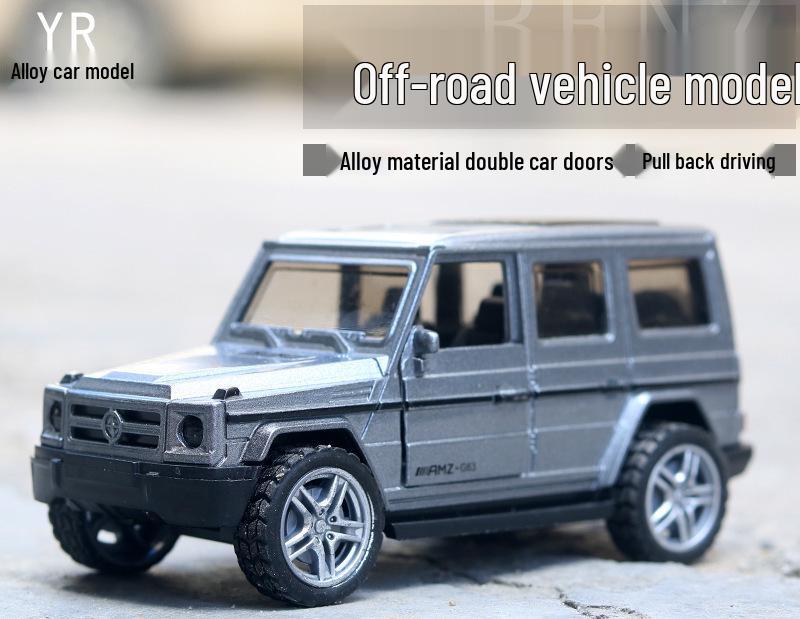 1:36 Benben Alloy Off-Road Police Jeep Toy with Opening Doors Cake Topper