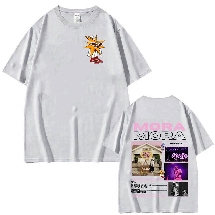 Sänger MORA MICRODOSIS Tour 2025 Album Merch T-Shirt Herren Damen Mode Popmusik T-Shirt Vintage Übergroße Kurzarm T-Shirts