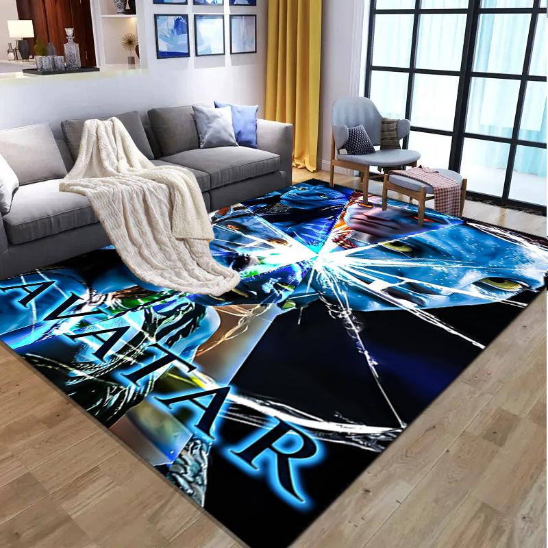 Avatar Pattern Rug, Indoor/Outdoor Mat, for Picnic, Gameroom, Bedroom, Office, Living Room, Home Decor Carpet, Birthday Gift