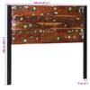 Headboard 120 cm Reclaimed Solid Wood and Iron