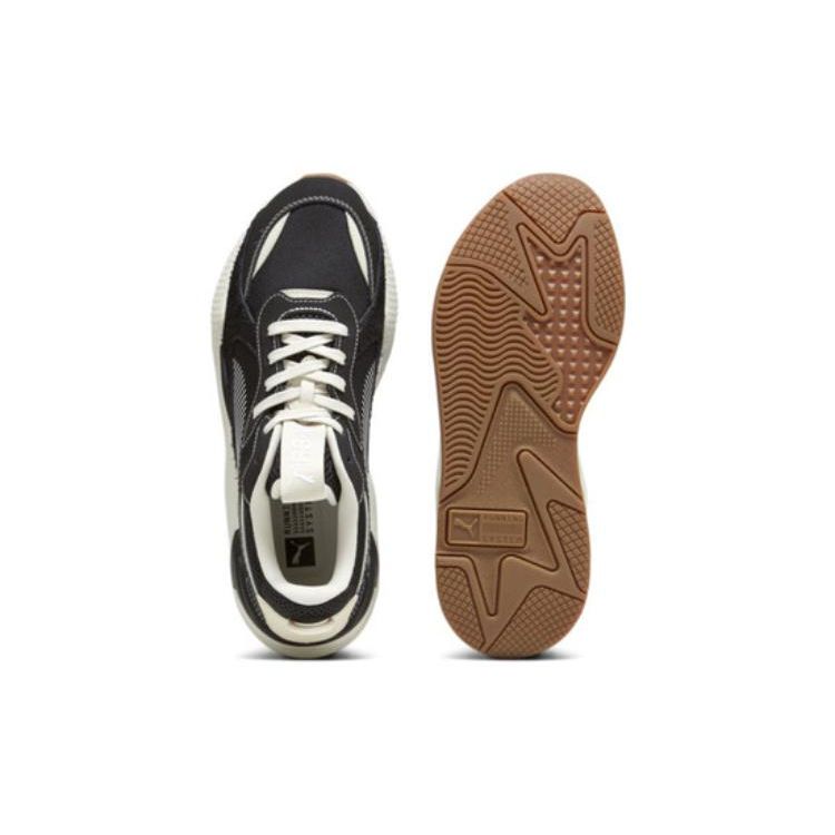 Puma Rs-X Fabric Synthetic Leather Comfortable Shock Absorbing Wear Resistant Low Top Lifestyle Casual Shoes Unisex Casual Shoes Black White 391176-04