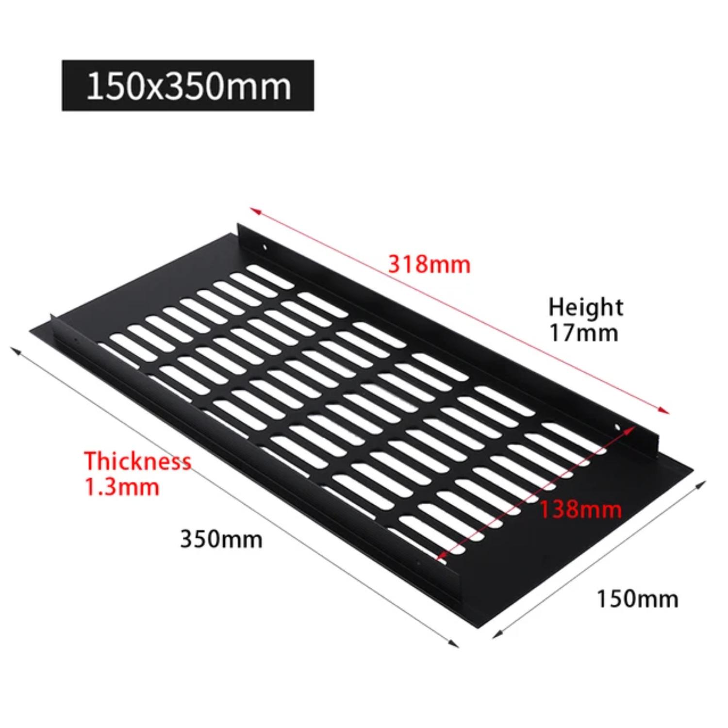 

Вентиляційні решітки 150 мм Алюмінієві Прямокутні Дихаюча Сітка Шафа Гардероб Вентиляційна решітка Вентиляційна кришка Витяжна решітка
