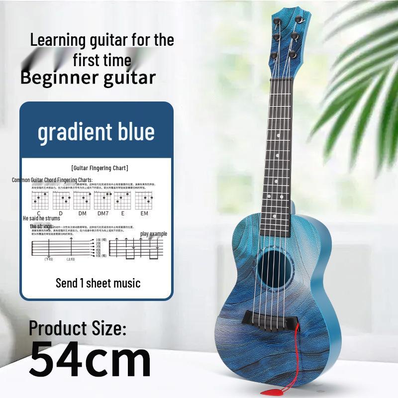 Large Six-String Children's Ukulele Toy - Playable Music Enlightenment Instrument