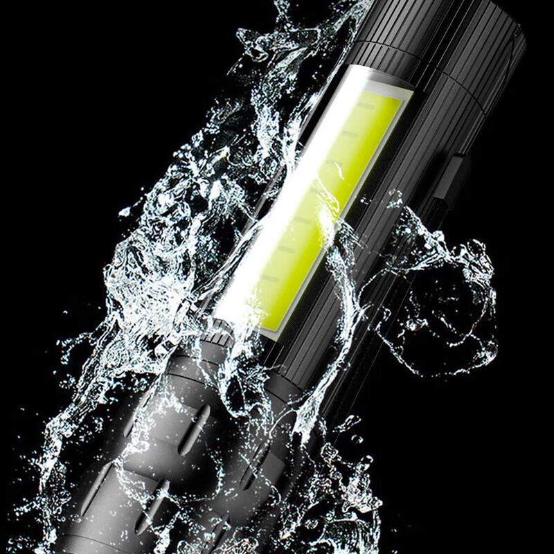 Portable USB-C Rechargeable LED Zoom Flashlight