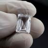 CERTIFIED White Sapphire 9.95 Ct Natural Loose Gemstone Ring Size Emerald Cut