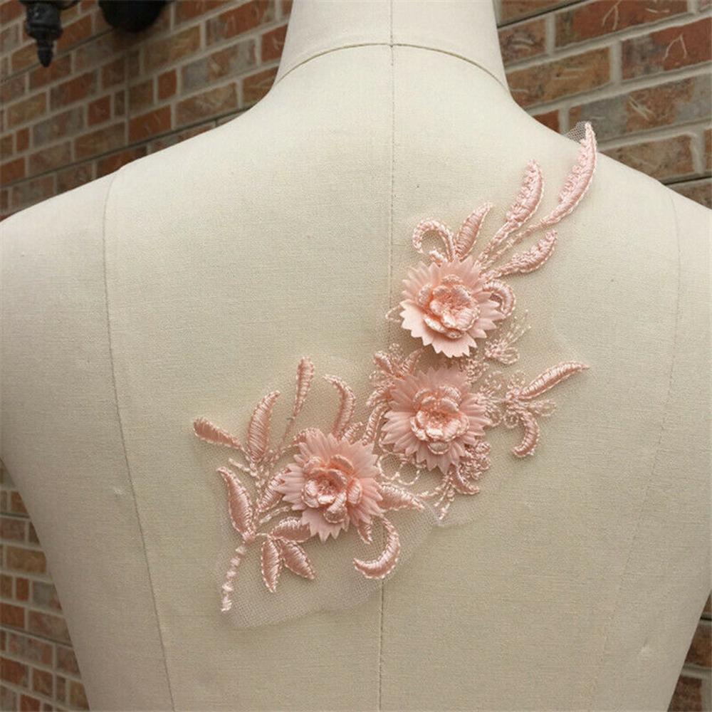 Tulle Bridal Apparel Sewing Clothes Embroidery Fabric Accessories Lace Applique Wedding Dress Decor