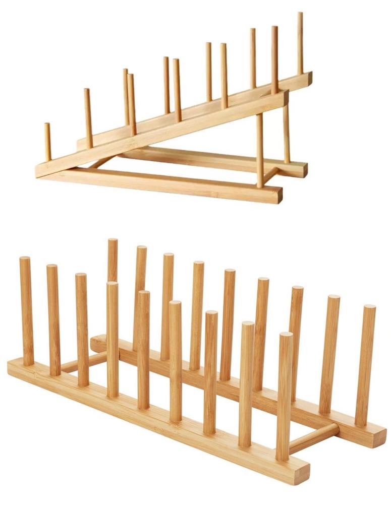 Bamboo plates, bowls, cups, books, pot LIDS, cutting boards, drying racks, brackets, draining racks, storage racks, organizer, k