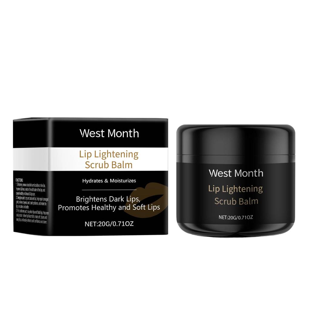 West&Month Lip Scrub 20g Hyaluronic Acid + Vitamin C Exfoliates and softens lips Repairs dryness and cracking