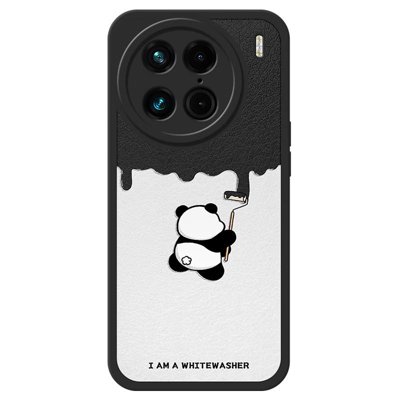 Ba Shi Dai Faux Lambskin Art Protective Case for Vivo X-Series Vivo X90 Pro