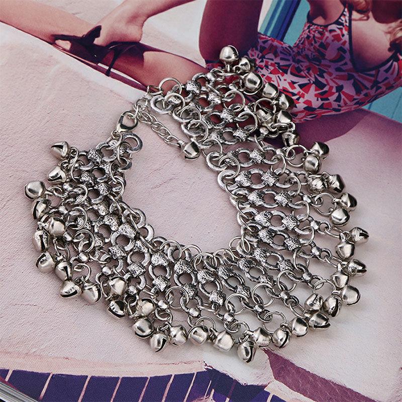 Bell anklet female student Korean version of internet celebrity fashion new trendy retro ethnic style dance and dance ancient style accessories