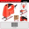 Compact Electric Reciprocating Saw with Jigsaw Conversion Head for Woodworking