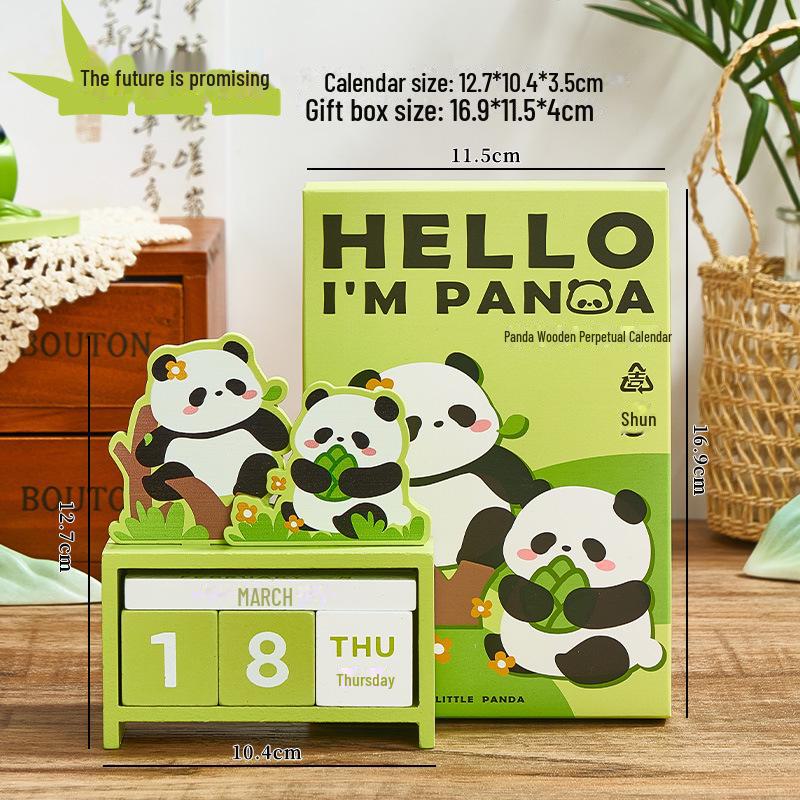 

Очаровательный деревянный вечный настольный календарь с пандой – студенческая награда или сувенир для путешествий