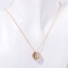 Twelve Zodiac Constellation Necklace - Double-sided Pendant Necklace with Zirconium Drop Pendant and Hollow Chain Around The Collarbone.