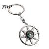 Heart-shaped Compass Keychain Alloy Mini Bag Charm Outdoor Adventure Gear Camping Backpack Gift for Hikers